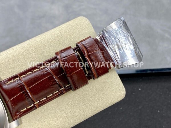 HW Factory Panerai Luminor Marina PAM01390 44mm Steel Leather Strap Arabic Numerals Black Dial