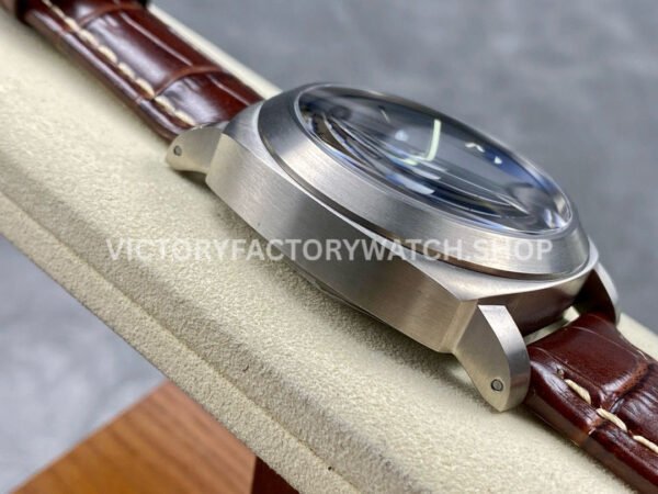 HW Factory Panerai Luminor Marina PAM01390 44mm Steel Leather Strap Arabic Numerals Black Dial