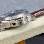 HW Factory Panerai Luminor Marina PAM01390 44mm Steel Leather Strap Arabic Numerals Black Dial