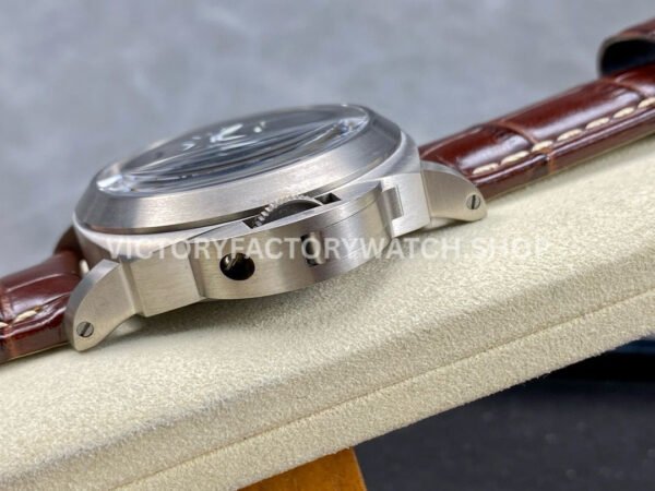 HW Factory Panerai Luminor Marina PAM01390 44mm Steel Leather Strap Arabic Numerals Black Dial