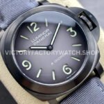 HW Factory Panerai Luminor Marina Pam02121 44mm Titanium Textile Strap Arabic Numerals Grey Dial