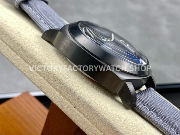 HW Factory Panerai Luminor Marina Pam02121 44mm Titanium Textile Strap Arabic Numerals Grey Dial