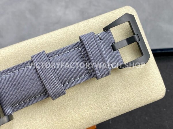 HW Factory Panerai Luminor Marina Pam02121 44mm Titanium Textile Strap Arabic Numerals Grey Dial