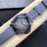 HW Factory Panerai Luminor Marina Pam02121 44mm Titanium Textile Strap Arabic Numerals Grey Dial