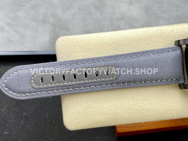 HW Factory Panerai Luminor Marina Pam02121 44mm Titanium Textile Strap Arabic Numerals Grey Dial