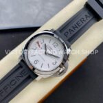 HW Factory Panerai Luminor Marina Pam1342 44mm Steel Rubber Strap White Dial (1) HW Factory Panerai Luminor Marina Pam1342 44mm Steel Rubber Strap White Dial