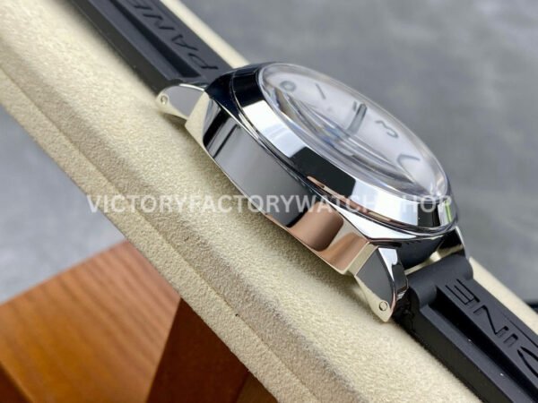 HW Factory Panerai Luminor Marina Pam1342 44mm Steel Rubber Strap White Dial (8) HW Factory Panerai Luminor Marina Pam1342 44mm Steel Rubber Strap White Dial