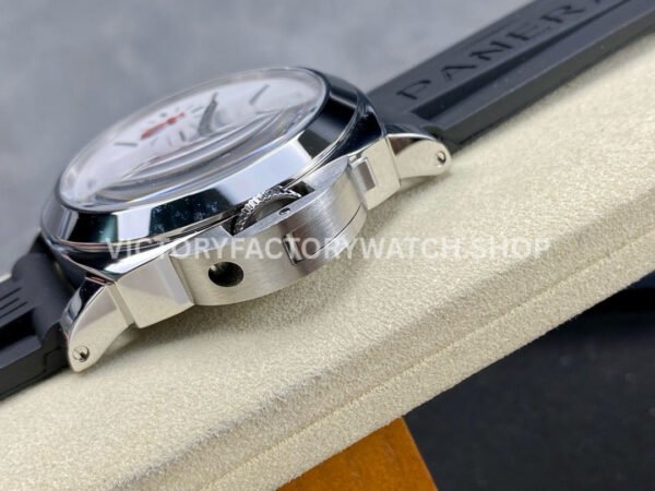 HW Factory Panerai Luminor Marina Pam1342 44mm Steel Rubber Strap White Dial (9) HW Factory Panerai Luminor Marina Pam1342 44mm Steel Rubber Strap White Dial