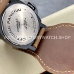 HW Factory Panerai Luminor PAM00779 44mm Titanium Leather Strap Arabic Numerals Black Dial