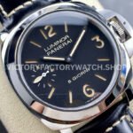 HW Factory Panerai Luminor PAM 00915 44mm Steel Leather Strap Arabic Numerals Black Dial (2) HW Factory Panerai Luminor PAM00915 44mm Steel Leather Strap Arabic Numerals Black Dial