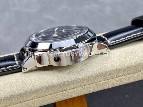 HW Factory Panerai Luminor PAM 00915 44mm Steel Leather Strap Arabic Numerals Black Dial (3) HW Factory Panerai Luminor PAM00915 44mm Steel Leather Strap Arabic Numerals Black Dial