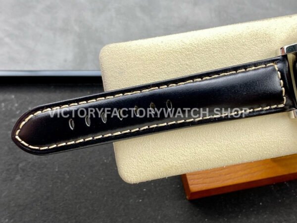 HW Factory Panerai Luminor PAM 00915 44mm Steel Leather Strap Arabic Numerals Black Dial (7) HW Factory Panerai Luminor PAM00915 44mm Steel Leather Strap Arabic Numerals Black Dial