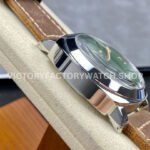 HW Factory Panerai Luminor PAM 911 44mm Steel Leather Strap Arabic Numerals Green Dial (8) HW Factory Panerai Luminor PAM911 44mm Steel Leather Strap Arabic Numerals Green Dial