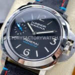 HW Factory Panerai Luminor PAM00724 44mm Steel Leather Strap Arabic Numerals Black Dial