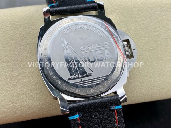 HW Factory Panerai Luminor PAM00724 44mm Steel Leather Strap Arabic Numerals Black Dial