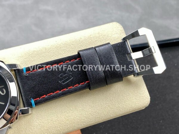 HW Factory Panerai Luminor PAM00724 44mm Steel Leather Strap Arabic Numerals Black Dial