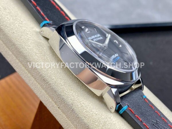 HW Factory Panerai Luminor PAM00724 44mm Steel Leather Strap Arabic Numerals Black Dial