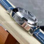 HW Factory Panerai Luminor PAM1085 44mm Steel Leather Strap Arabic Numerals Blue Dial