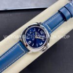 HW Factory Panerai Luminor PAM1085 44mm Steel Leather Strap Arabic Numerals Blue Dial