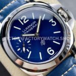 HW Factory Panerai Luminor PAM1085 44mm Steel Leather Strap Arabic Numerals Blue Dial
