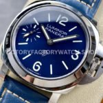 HW Factory Panerai Luminor PAM1085 44mm Steel Leather Strap Arabic Numerals Blue Dial