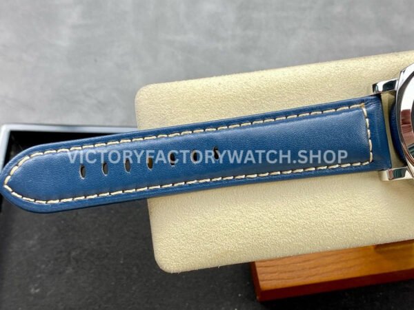 HW Factory Panerai Luminor PAM1085 44mm Steel Leather Strap Arabic Numerals Blue Dial