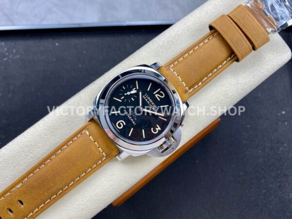 HW Factory Panerai Luminor Pam00417 44mm Steel Leather Strap Arabic Numerals Black Dial (2) HW Factory Panerai Luminor Pam00417 44mm Steel Leather Strap Arabic Numerals Black Dial