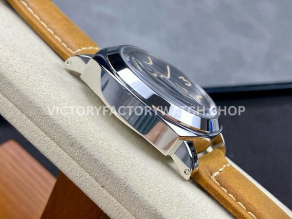 HW Factory Panerai Luminor Pam00417 44mm Steel Leather Strap Arabic Numerals Black Dial (4) HW Factory Panerai Luminor Pam00417 44mm Steel Leather Strap Arabic Numerals Black Dial