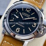 HW Factory Panerai Luminor Pam00417 44mm Steel Leather Strap Arabic Numerals Black Dial (5) HW Factory Panerai Luminor Pam00417 44mm Steel Leather Strap Arabic Numerals Black Dial