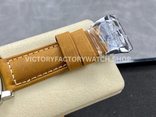 HW Factory Panerai Luminor Pam00417 44mm Steel Leather Strap Arabic Numerals Black Dial (7) HW Factory Panerai Luminor Pam00417 44mm Steel Leather Strap Arabic Numerals Black Dial