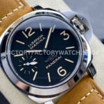 HW Factory Panerai Luminor Pam00417 44mm Steel Leather Strap Arabic Numerals Black Dial (8) HW Factory Panerai Luminor Pam00417 44mm Steel Leather Strap Arabic Numerals Black Dial