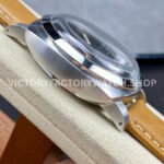 HW Factory Panerai Lumnior 1950 PAM00127 47mm Steel Leather Strap Arabic Numerals Black Dial