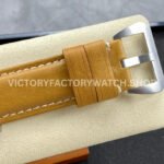 HW Factory Panerai Lumnior 1950 PAM00127 47mm Steel Leather Strap Arabic Numerals Black Dial