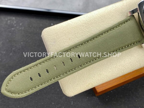 HW Factory Panerai Lumnior 1950 PAM606 47mm Steel Leather Strap Arabic Numerals Black Dial