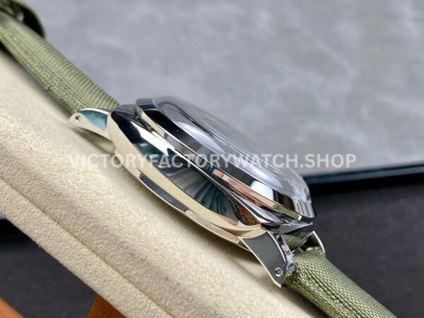 HW Factory Panerai Lumnior 1950 PAM606 47mm Steel Leather Strap Arabic Numerals Black Dial