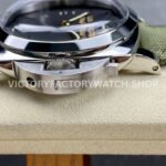 HW Factory Panerai Lumnior 1950 PAM606 47mm Steel Leather Strap Arabic Numerals Black Dial