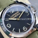 HW Factory Panerai Lumnior 1950 PAM606 47mm Steel Leather Strap Arabic Numerals Black Dial