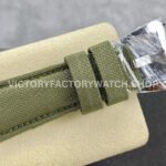 HW Factory Panerai Lumnior 1950 PAM606 47mm Steel Leather Strap Arabic Numerals Black Dial