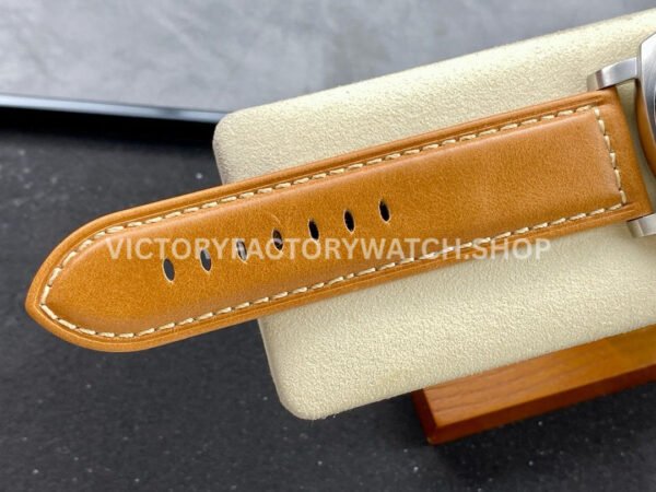 HW Factory Panerai Lumnior PAM1080 47mm Steel Leather Strap Arabic Numerals Black Dial