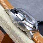 HW Factory Panerai Lumnior PAM1080 47mm Steel Leather Strap Arabic Numerals Black Dial