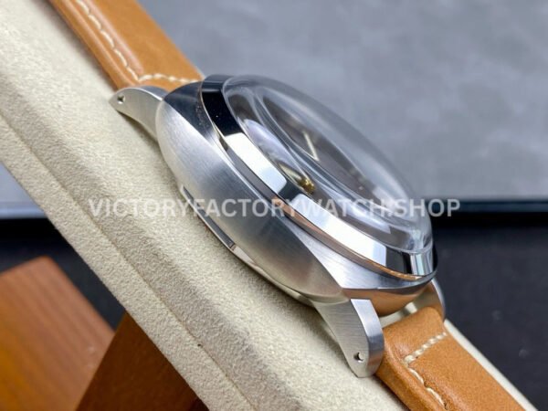 HW Factory Panerai Lumnior PAM1080 47mm Steel Leather Strap Arabic Numerals Black Dial