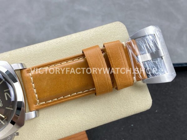 HW Factory Panerai Lumnior PAM1080 47mm Steel Leather Strap Arabic Numerals Black Dial