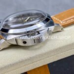 HW Factory Panerai Lumnior PAM1080 47mm Steel Leather Strap Arabic Numerals Black Dial