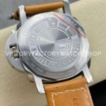 HW Factory Panerai Lumnior PAM1080 47mm Steel Leather Strap Arabic Numerals Black Dial