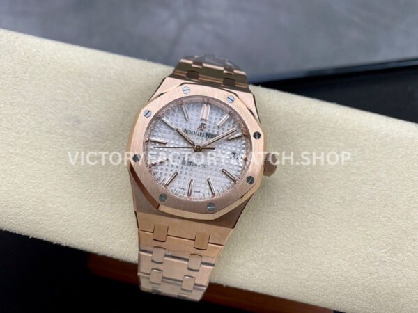 IPF Factory Audemars Piguet Royal Oak 15450OR.OO.1256OR.01 37mm Rose Gold Silver Dial