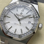 IPF Factory Audemars Piguet Royal Oak 15450ST.OO.1256ST.01 37mm Stainless Steel Diamond Bezel Silver Dial (8) IPF Factory Audemars Piguet Royal Oak 15450ST.OO.1256ST.01 37mm Stainless Steel Diamond Bezel Silver Dial