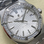 IPF Factory Audemars Piguet Royal Oak 15450ST.OO.1256ST.01 37mm Stainless Steel Diamond Bezel Silver Dial (9) IPF Factory Audemars Piguet Royal Oak 15450ST.OO.1256ST.01 37mm Stainless Steel Diamond Bezel Silver Dial