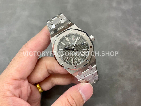 IPF Factory Audemars Piguet Royal Oak 15450ST.OO.1256ST.02 37mm Stainless Steel Grey Dial (2) IPF Factory Audemars Piguet Royal Oak 15450ST.OO.1256ST.02 37mm Stainless Steel Grey Dial