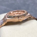 IPF Factory Audemars Piguet Royal Oak 15451OR.YY.1256OR.01 37mm Rose Gold Rainbow Diamond Bezel Champagne Dial