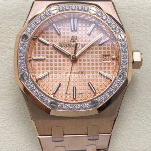 AP 15451OR champagne diamond bezel